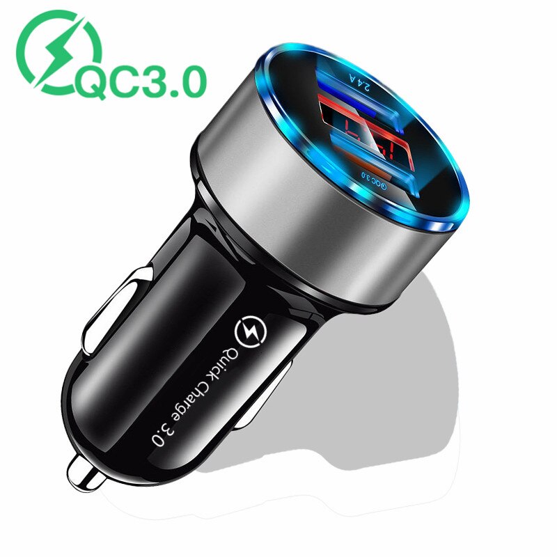 Quick Charge 4.0 3.0 USB Car Charger For iPhone Xiaomi Huawei QC4.0 QC3.0 QC Auto Type C PD 6A Fast Car Mobile Phone Charger: No PD Silver