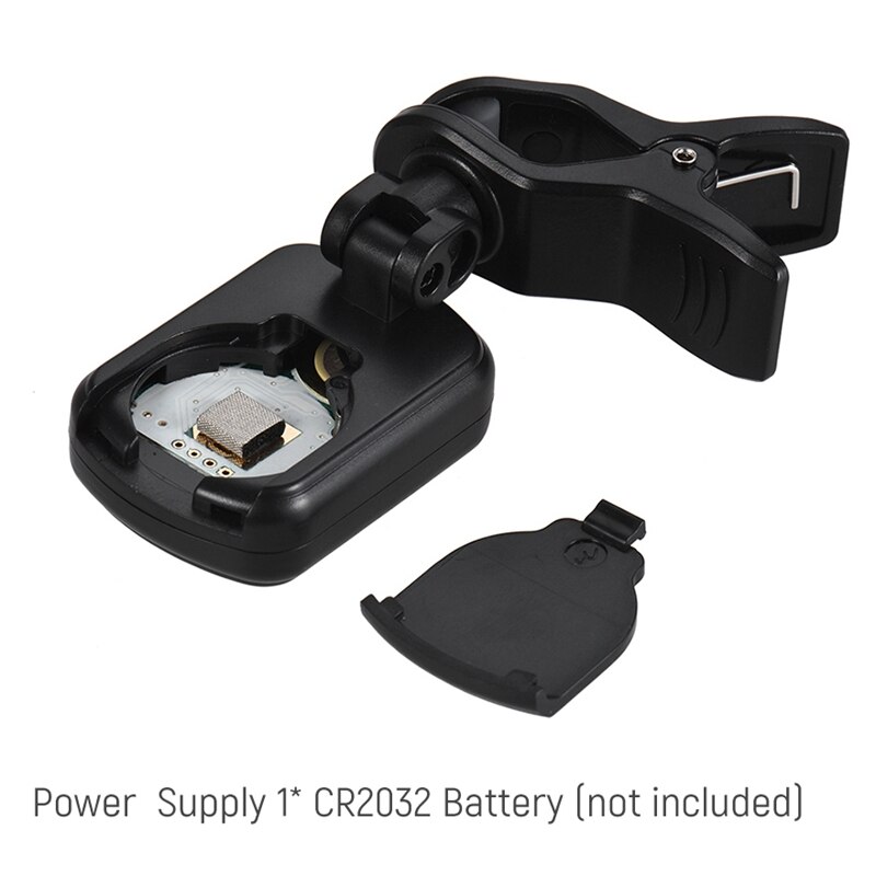 Aroma At-01A Guitar Tuner Rotatable Clip-On Tuner Lcd Display For Chromatic Acoustic Guitar Bass Ukulele