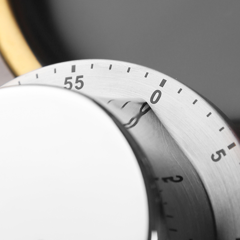 2022 Gadget Timer Kitchen Timer Mechanical Alarm Clock Timer Retro Stainless Steel Time Cooking Food Tools Home Countdown