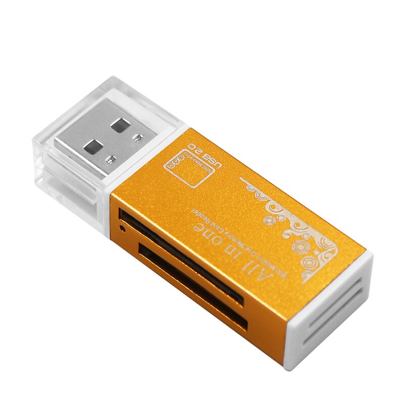 Usb 2.0 all  in 1 multi-geheugenkaartlezeradapter voor micro sd sdhc tf  m2 mmc 1 pc