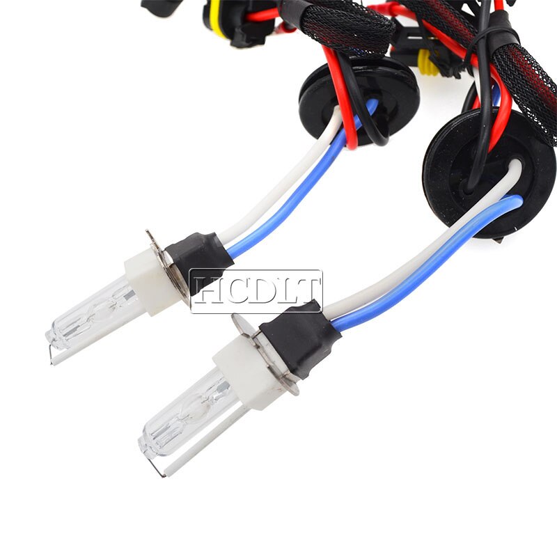 HCDLT 12V Car Light 35W 55W H3C HID Xenon Lamp 3000K Yellow H3 6000K 4300K 8000K H3C Ceramic Base Auto Headlamp Replacement Bulb