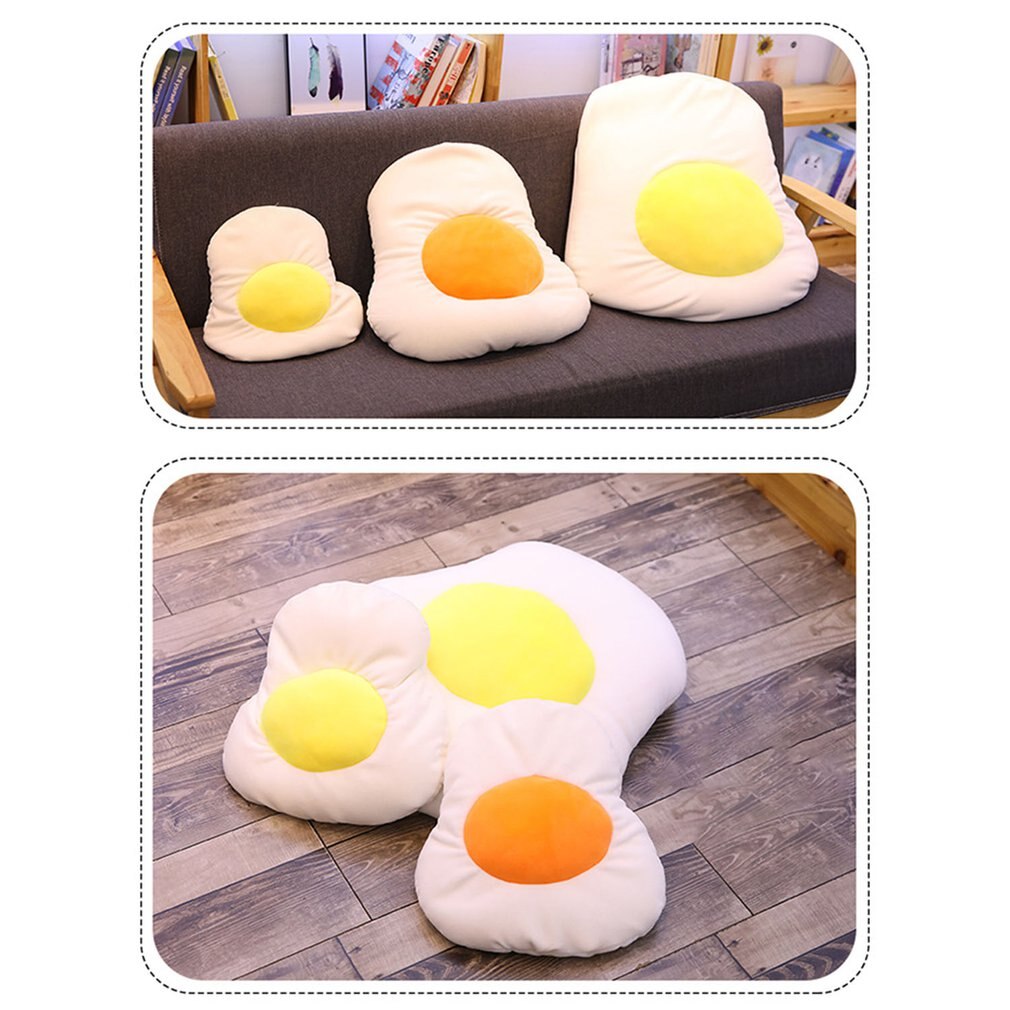 Personality Soft Egg Pillow Cushion Egg Yolk Pouch Egg Pillow Omelette Egg Pillow Child Girl Birthday