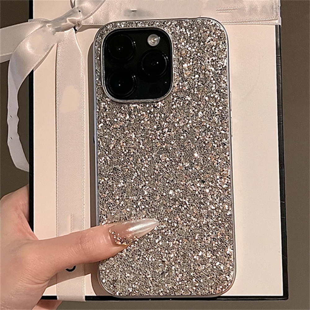 Luxe Glitter Bling Pailletten Telefoon Case Voor iPhone 15 14 13 12 11 Pro Max Plus Gegalvaniseerde Lens bescherming Zachte Siliconen Cover