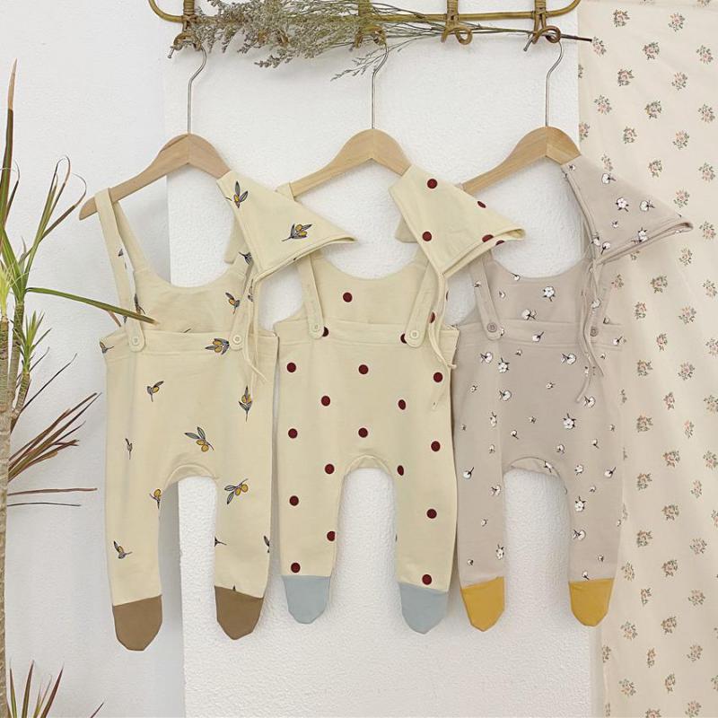 Baby Clothes Infant Sleeveless Kids Overalls Baby Girl Boys Rompers Hat 2 Pieces Baby Jumpsuit Baby Romper 0-24M