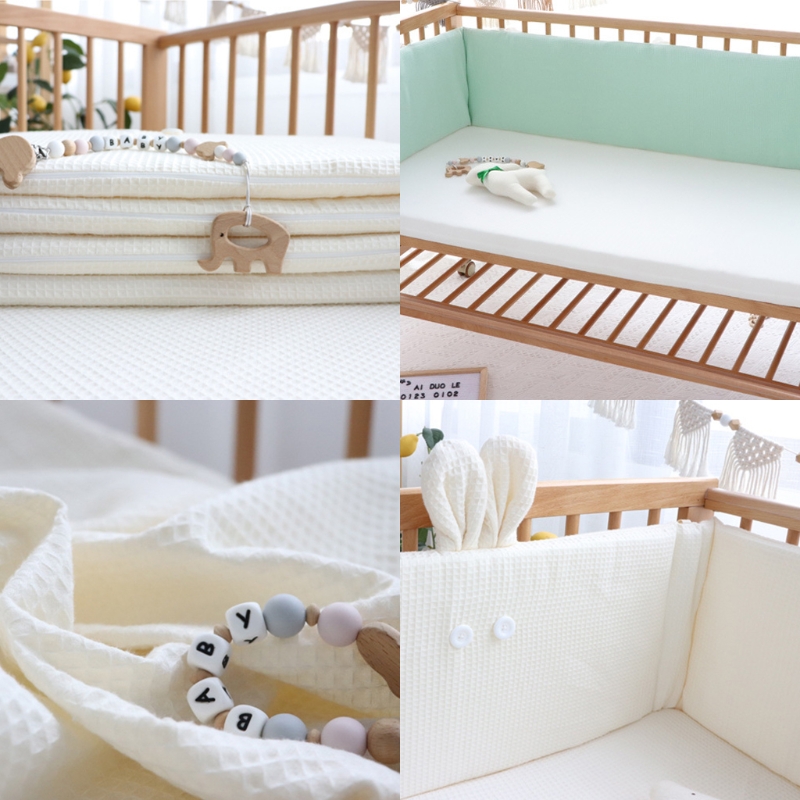 200x32cm Baby Nestchen Anti-kollision Kissen für Neugeborene Mädchen Junge Krippe Stoßfänger Baby Kindergarten Kissen
