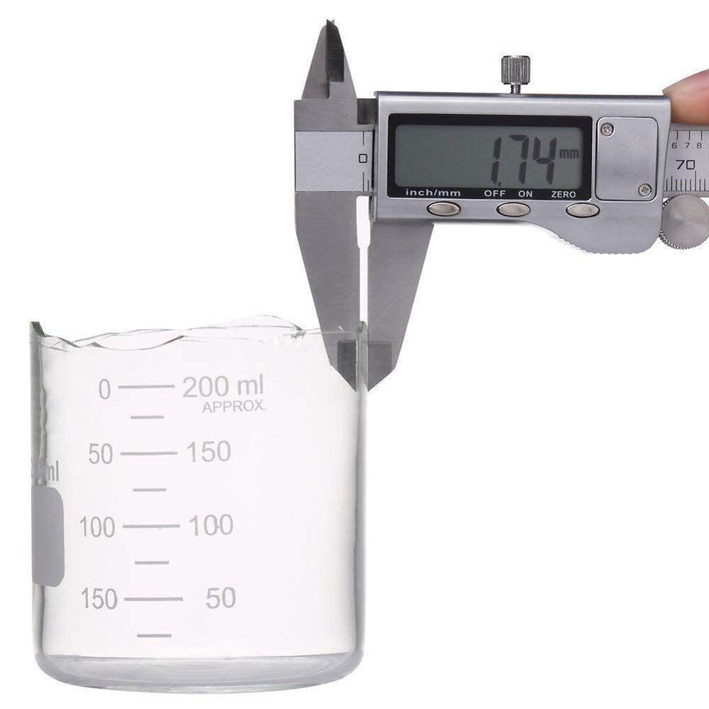 Glass Measuring Low Form Beaker Set 50ml 100ml 250ml Glass Beaker Pyrex Beaker Lab Measuring Cup