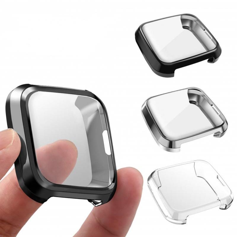 Zachte Siliconen Case Voor Fitbit Versa Lite Band Volledige Protector Cover Voor Fitbit Versa Lite Accessoires Beschermende Shell