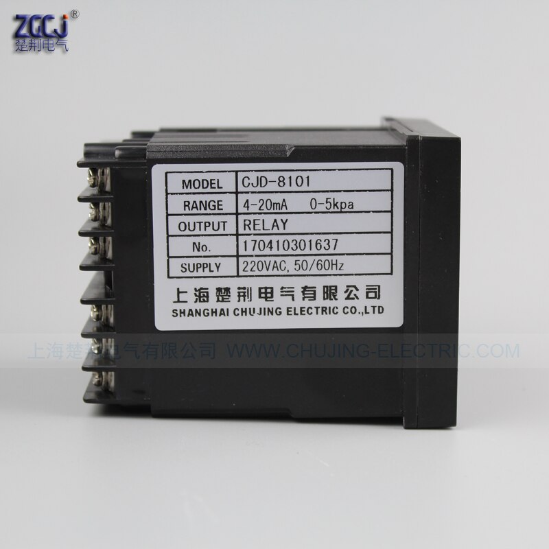 0-5kPa digital Pressure controller 4-20mA DC input relay output 5kpa Pressure Monitor