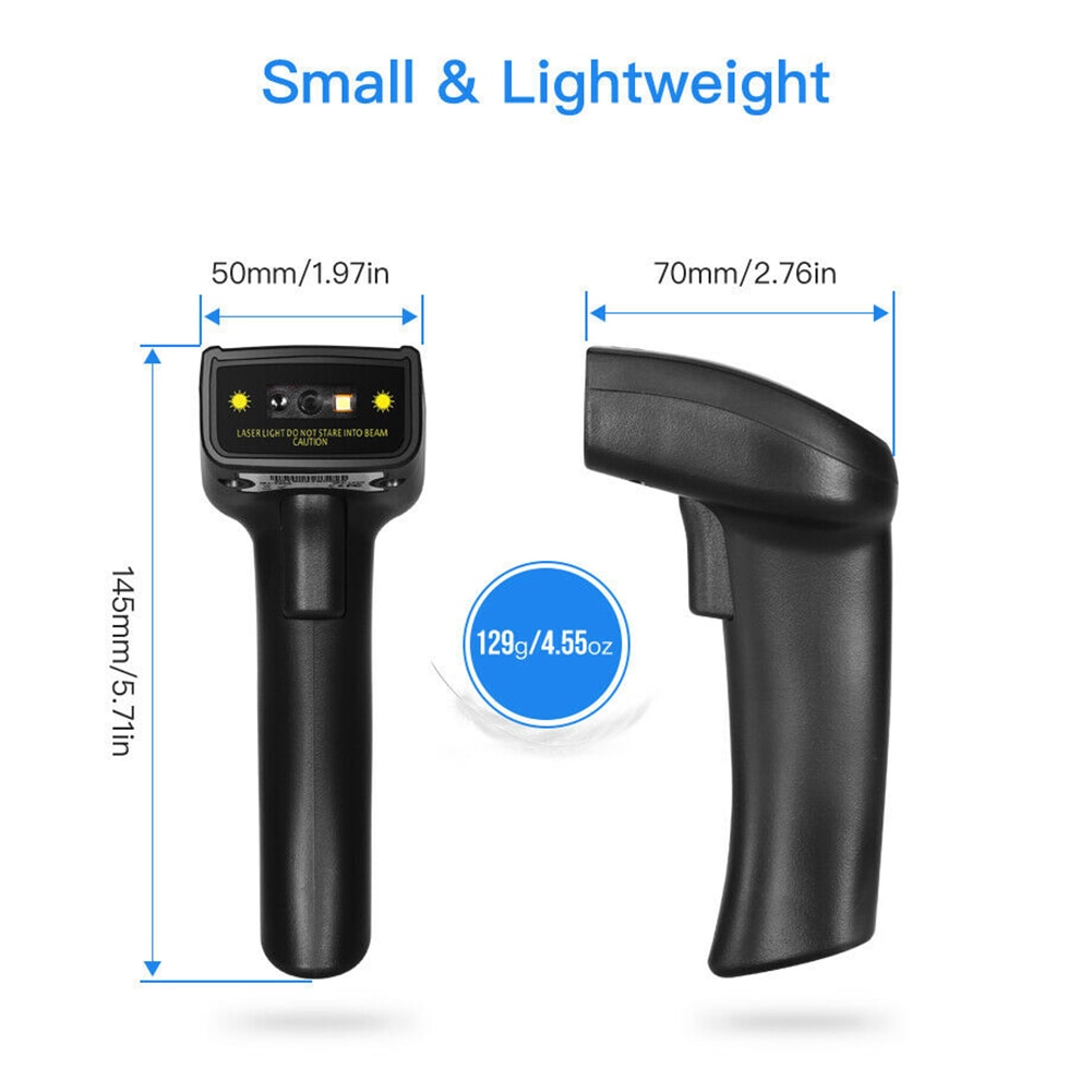 Bluetooth Wireless Barcode Scanner AND Wired 1D/2D QR Bar code Reader PDF417 Scanner for mobile payment Industry