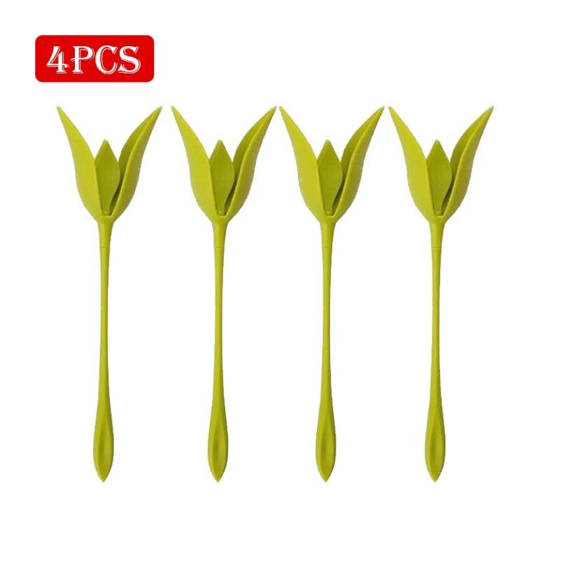 Origami Flower Napkin Holder Rose Flower Tissue Flower Tool Roll Flower Set Home Dinner: Light Green