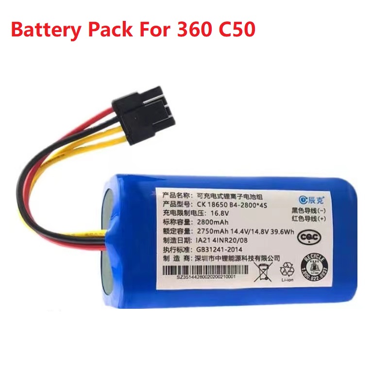 Neuer 14,4 V 2800mAh Li-Ionen-Akku für c50 Roboter-Staubsauger zubehör