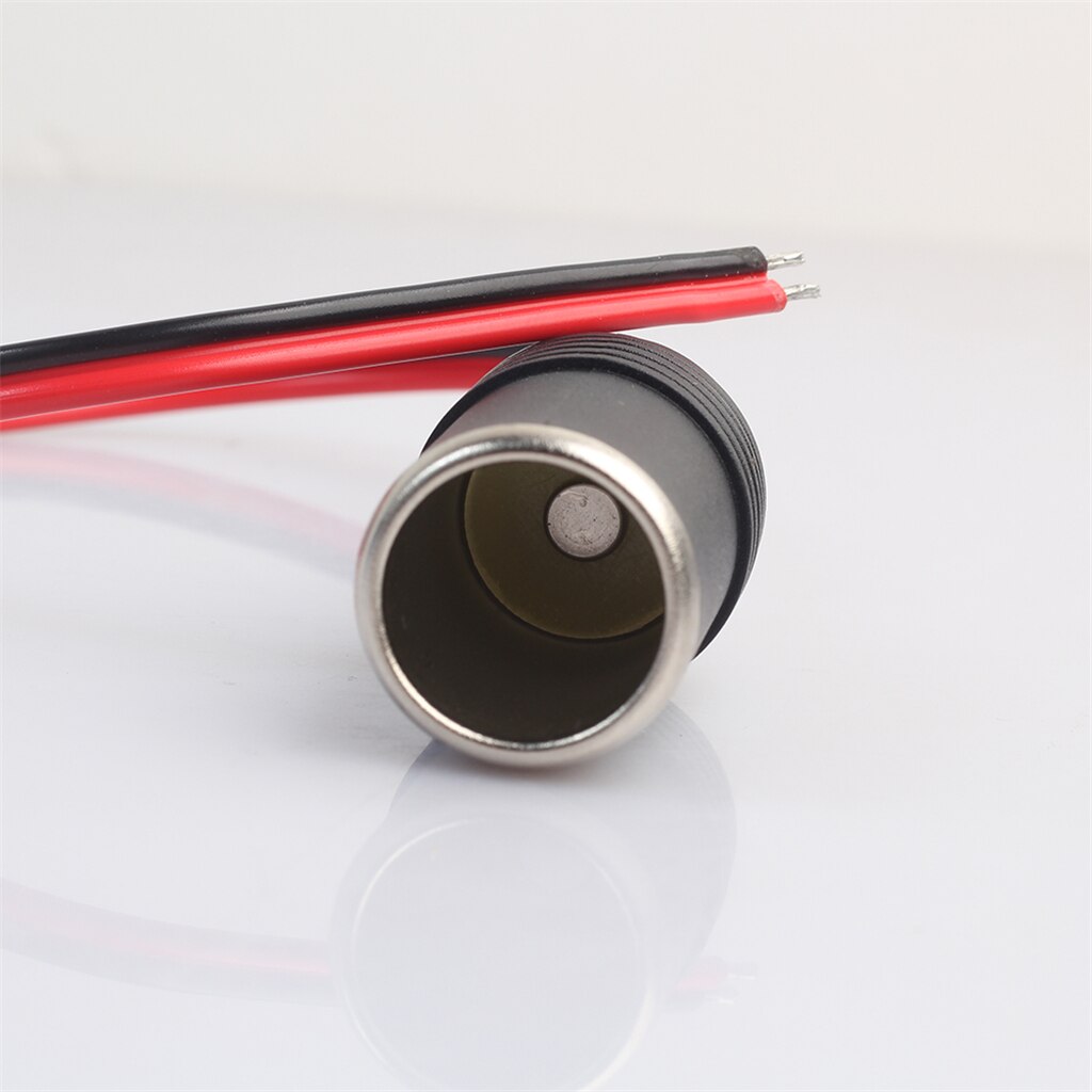 12V 24V Car Cigarette Lighter Female Socket Extension Cable Cord for Car Inverter Cleaners Tire Inflator GPS with 15A Fuse