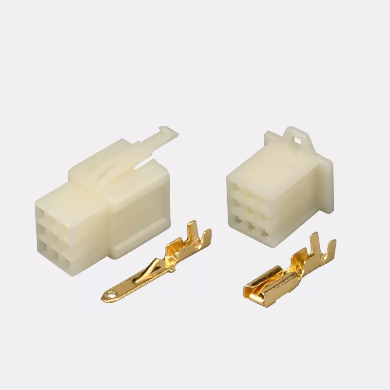 2.8Mm 1P 2P 3P 4P 6P 9P Auto Snelverbinding Elektrische Draad Connector Mannelijke Vrouwelijke Kabel Terminal Plug Kits Motorfiets: Rood