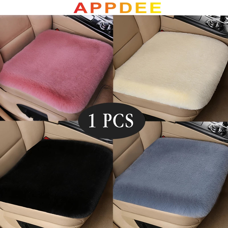Cojín de funda de asiento de felpa para Chevrolet Citroen Infiniti HAVAL Peugeot, Protector de asiento de felpa cálido para invierno, accesorios interiores