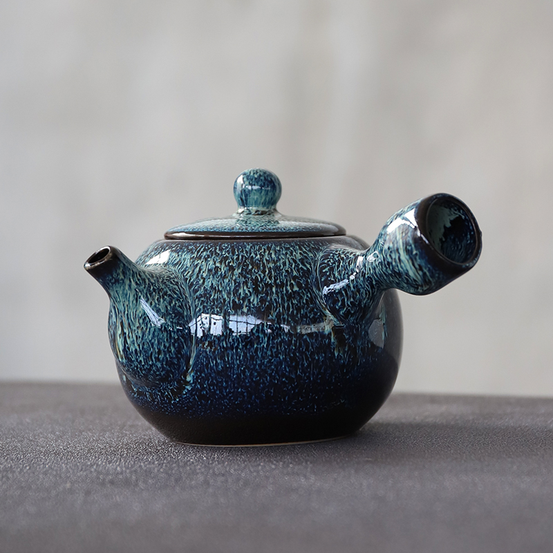 Tangpin Japanceramic Kyusu Theepotten Waterkoker Blauw Chinese Thee Pot Drinkware 280Ml: Default Title