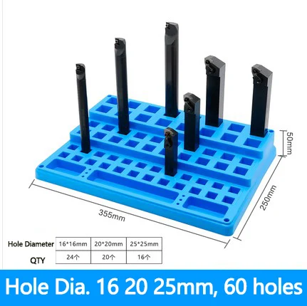 BT40 Tool Holder BT30 BT50 Storage Box Rack Milling Cutter Case Hard Plastic Tool Holder Organizer CNC Machining Center Tools: 10.5mm