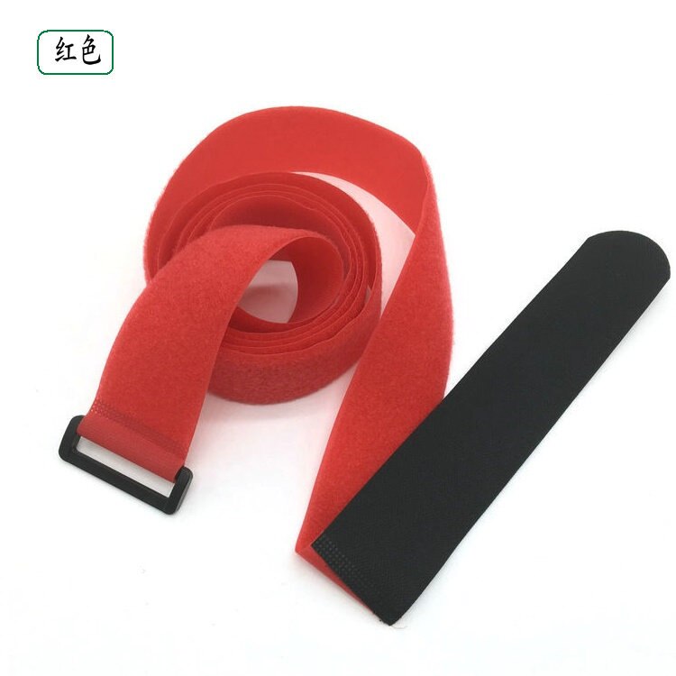 2Pcs 5 Cm * 200 Cm Verstelbare Nylon Reisbagage Haak En Looptape Bagage Cross Verpakking Riem Bagage Koffer beschermende Bandjes: red