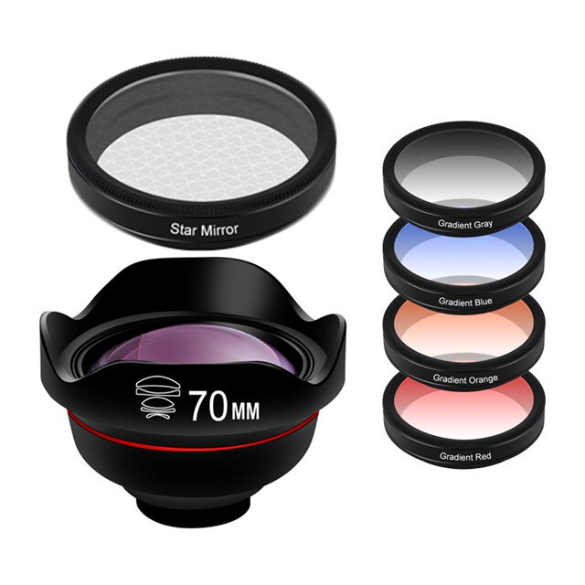 Telefon Objektiv Kit Keine Verzerrung HD Vorne Hinten Kamera 3.5X Teleobjektiv CPL Sterne Filter Gradienten Filter für Die Meisten von smartphones: Telephoto Star G