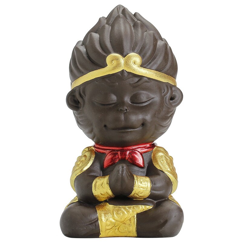 Kreative Affen Tonne Tee Ornamente Mahatma Rückkehr Auto Dekoration Tee-einstellen Tee Zeremonie mit Null Tonne Tee Haustier Mini Tee einstellen
