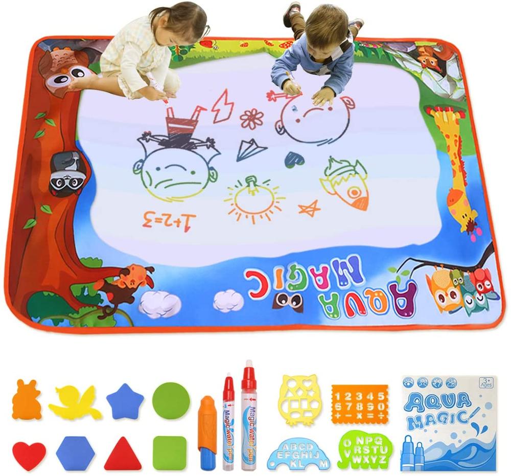 Magic Water Drawing Mat Doodle Mat Doek Met Doodle Pen Schilderij Board Educatief Speelgoed Voor Kinderen