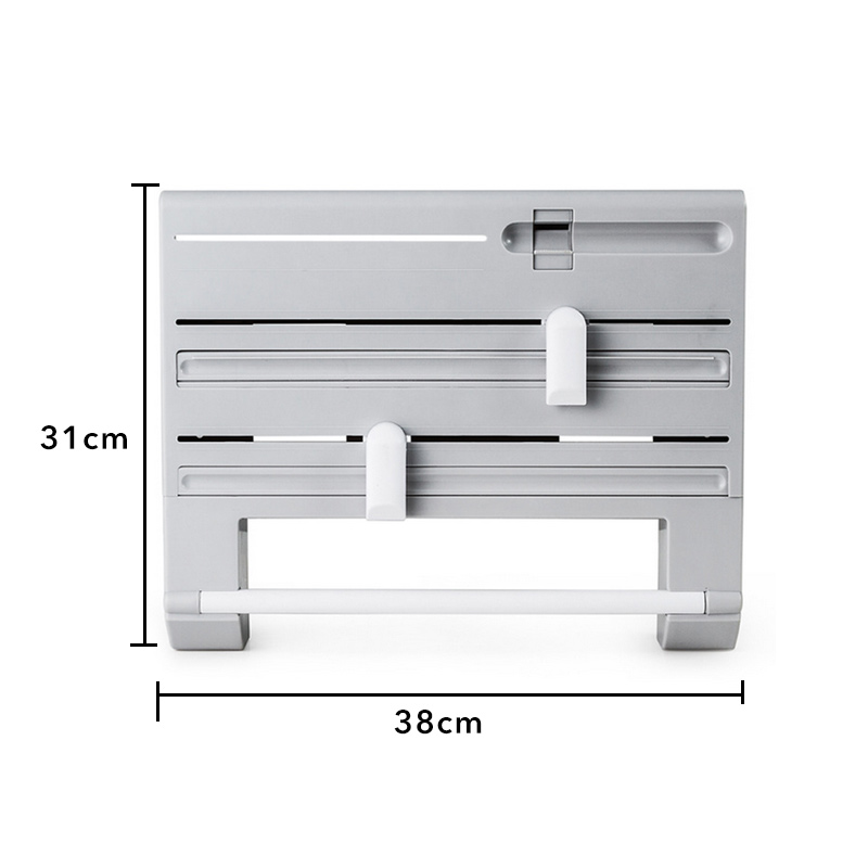 Multifunctionele Vershoudfolie Snijder Muur Houder Vershoudfolie Tin Folie Papier Roll Authentieke Wandmontage Roll Dispenser Voor tin Folie