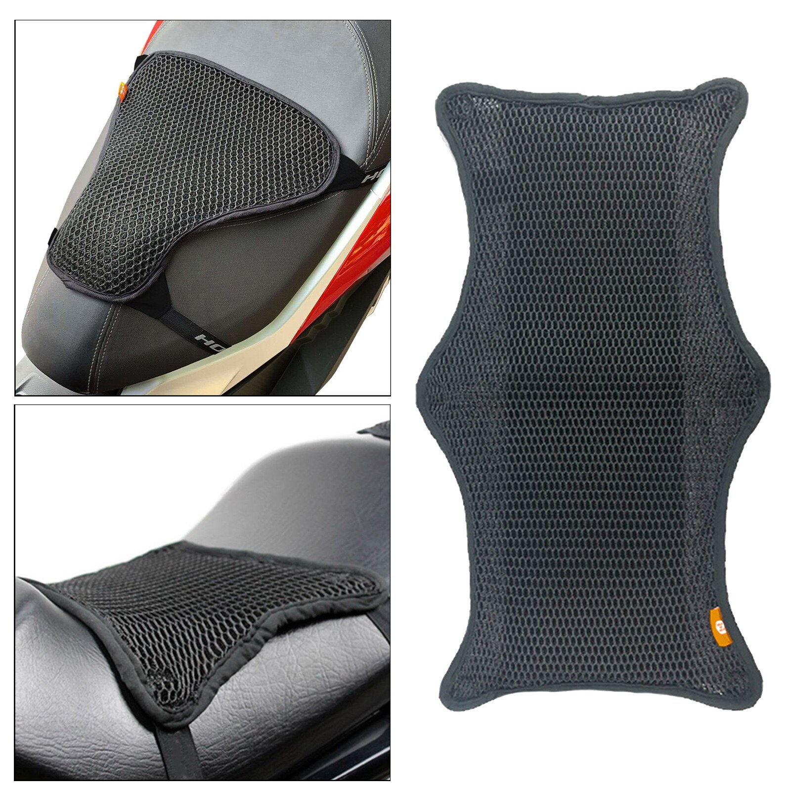 Motorcycle Seat Cushion Pad Butt Protector Breathable Cruiser Sport Saddles: Double layer XL