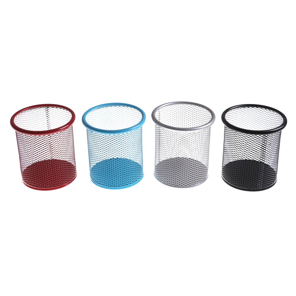 Briefpapier Ijzer Spuiten Anti-Roest Penhouder Metalen Pen Houder Desktop Storage Puin Buis Potlood Rack