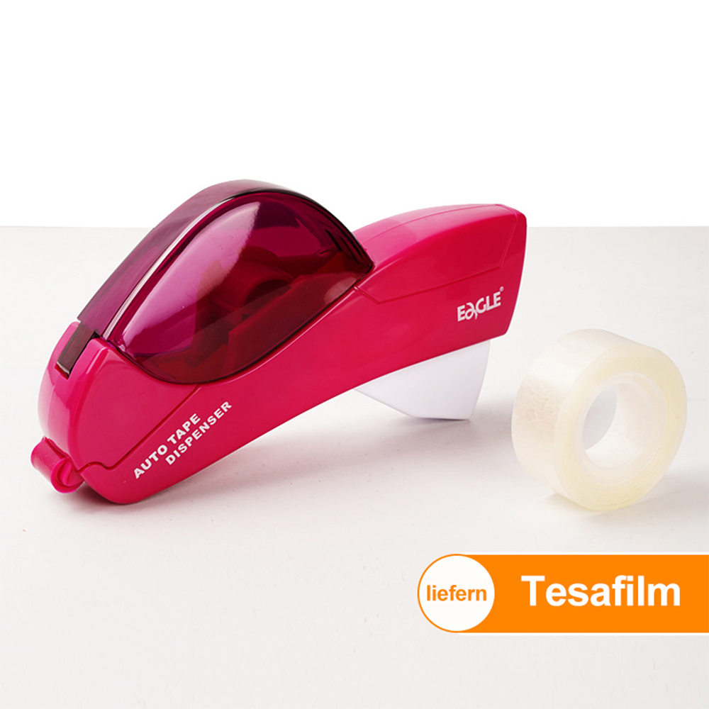 Auto Tape Dispenser Geschikt Voor Tape 20mm Of Minder Een Druk Handheld Lijm Houder Verpakking Cutter Gereedschap Sluitmachine: Rood