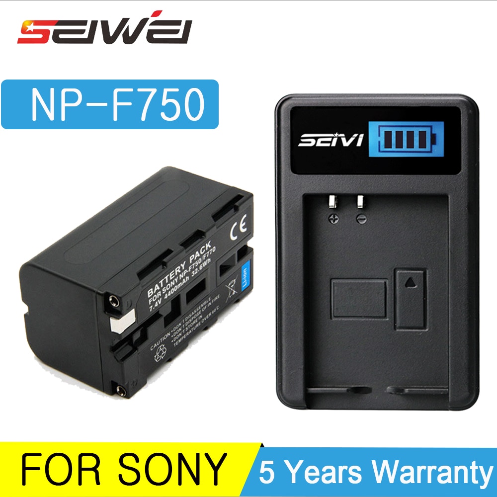 4400 mAh NP-F750 NP-F770 NP F960 NP F970 Digitale Camera Batterij + USB Oplader voor Sony MVC-FD90 MVC-FD91 MVC-FD92 Batterijen set