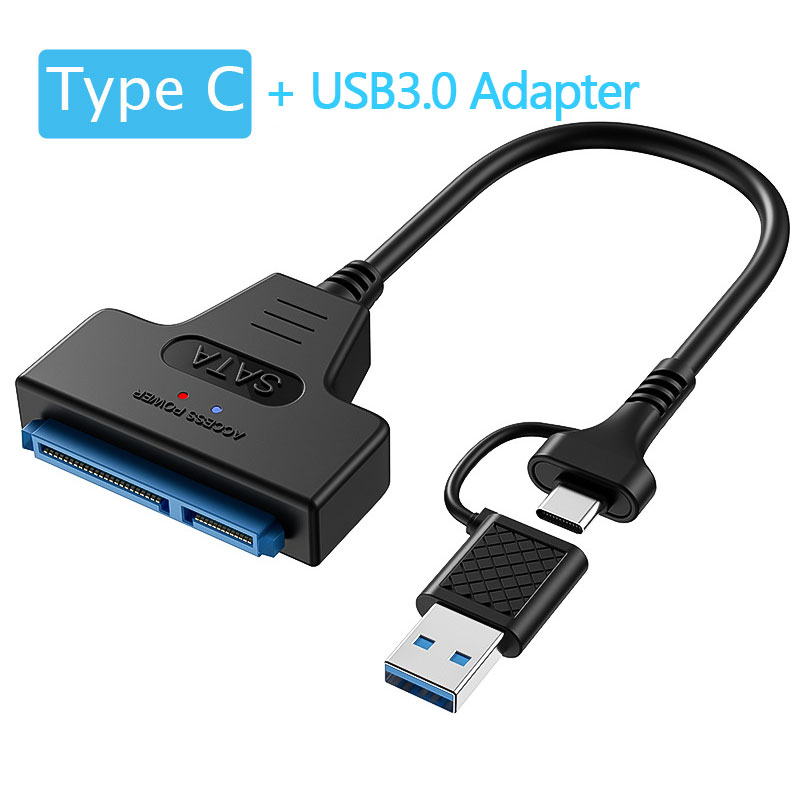 SATA-auf-USB 3.0/2.0-Kabel für 2,5-Zoll-externe HDD SSD-Festplatte SATA 3 22-poliger Adapter USB 3.0 auf Sata III-Kabel bis zu 6 Gbit/s: Rosa
