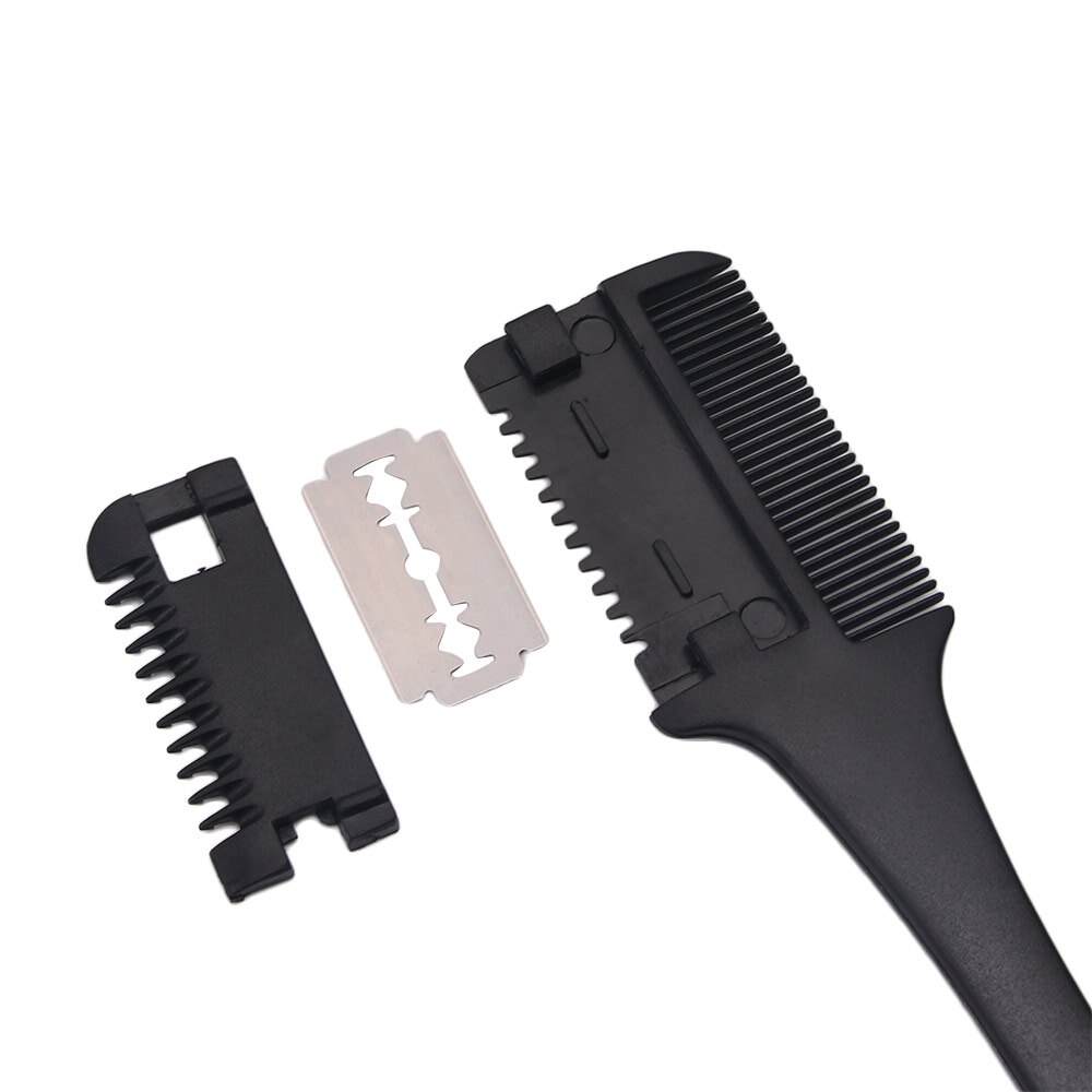 Pro Barber Hair Razor Comb Scissor Tools Bangs Brush Hairdressing Trimmers Hair Shaving Blades Cutting Thinning Beauty Styling