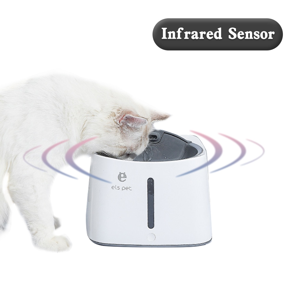 Infrared sensor 1.5L Automatic Pet Cat Water Fountain USB Dog Cat Pet Mute Drinker Feeder Bowl Pet Drinking Fountain Dispenser