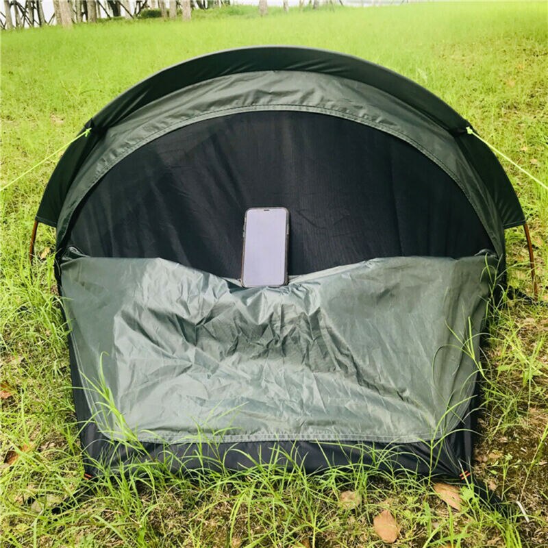Lightweight Portable Camping Tent Beach Shelter Sleeping Bag For One Person Waterproof PU3000 Durable Camping Tent