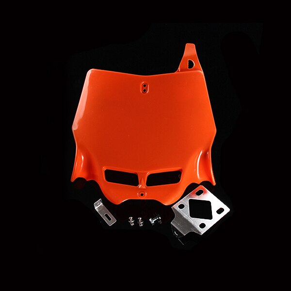 Plaque d'immatriculation universelle 250CC-450CC | Dirt Pit Bike, Motocross, plaque frontale pour revêtement en plastique: Orange
