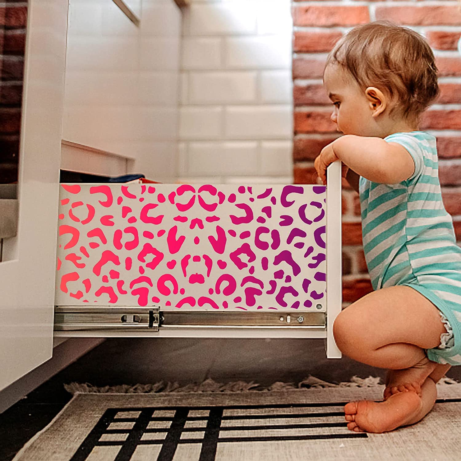 Plastic Leopard Animal Print Stencils for DIY Painting Template