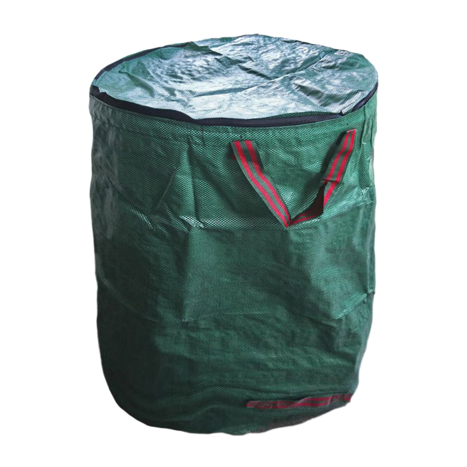 Conteneur réutilisable pliable imperméable d&#39;herbe de grande capacité, Portable avec couvercle, sac de déchets de jardin de pelouse, sac de stockage de feuilles poubelle de cour