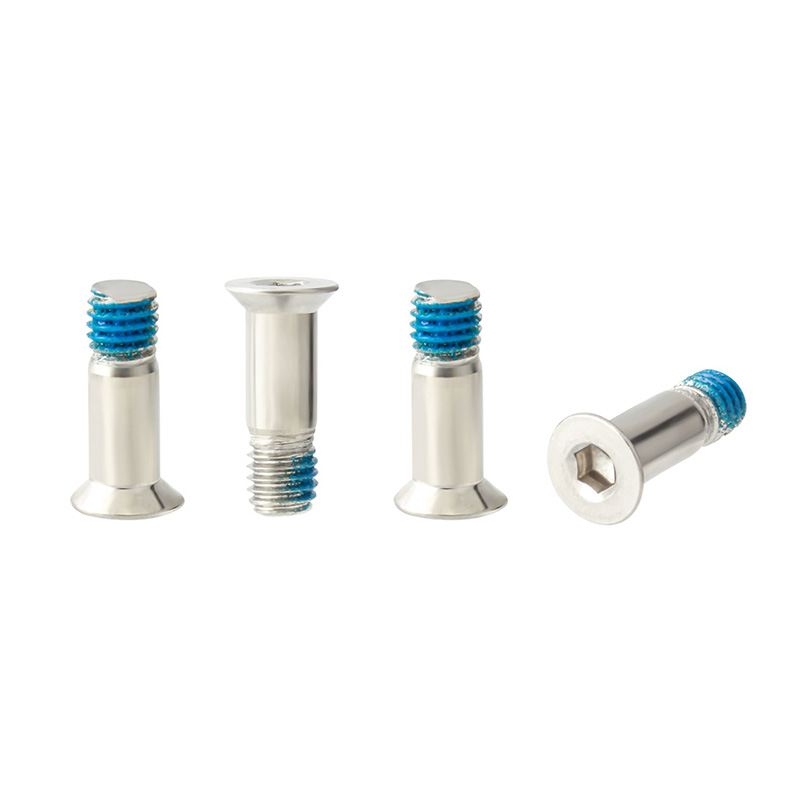MUQZI-poleas de acero inoxidable para bicicleta de montaña, tornillo Jockey M5, Perno de rueda de guía, desviador trasero, piezas de ciclismo, 2 uds.: Silver 4PCS