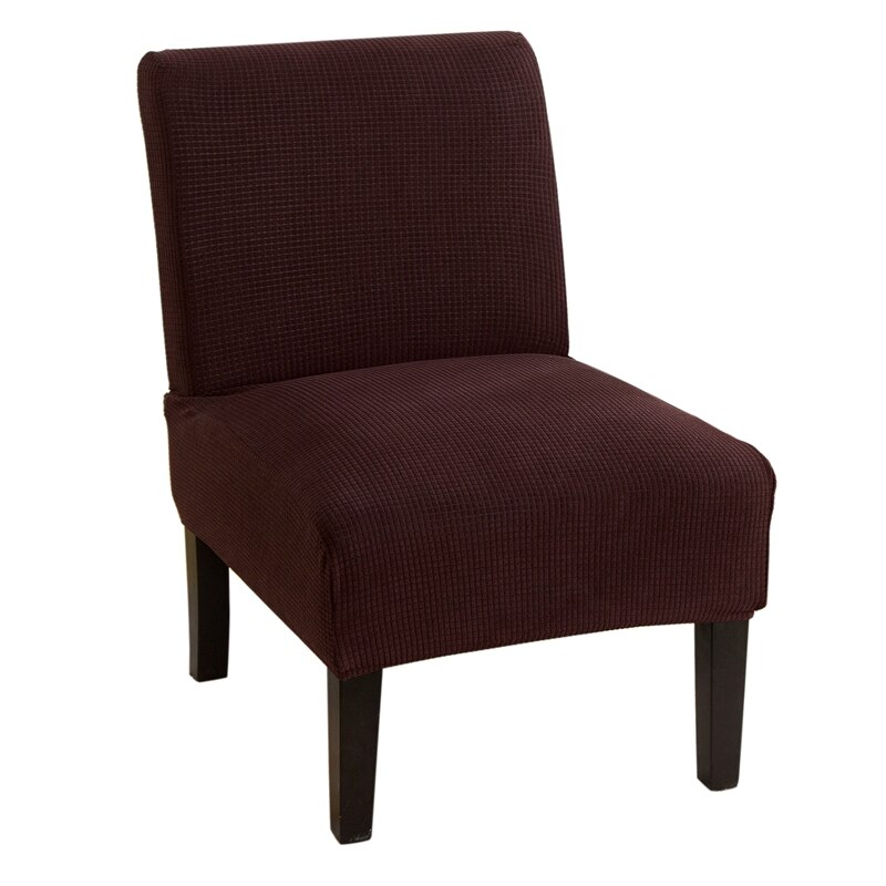 Stretch accent stolbetræk midten af århundredet moderne stol slipcover armløs stolbetræk spandex møbler protecor elastisk: Kaffestolbetræk