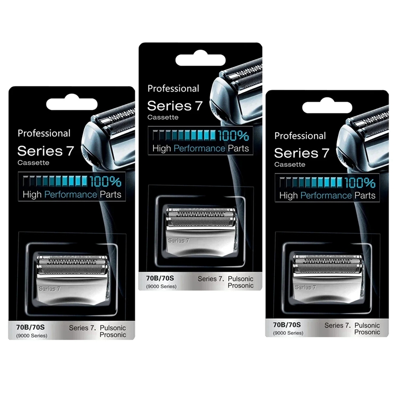 70S vervangende kop compatibel met Braun Series 7 elektrische scheerapparaten 790cc,760cc,750cc,720,799,797,720,730,765CC: Licht Geel