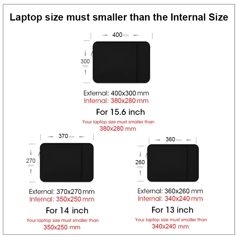 Laptoptas Sleeve Case 13 14 15.6 Inch Computer Case Voor MacBook Air 13.3 Case Xiaomi Lenovo Dell Asus Huawei HP Beschermende Tas