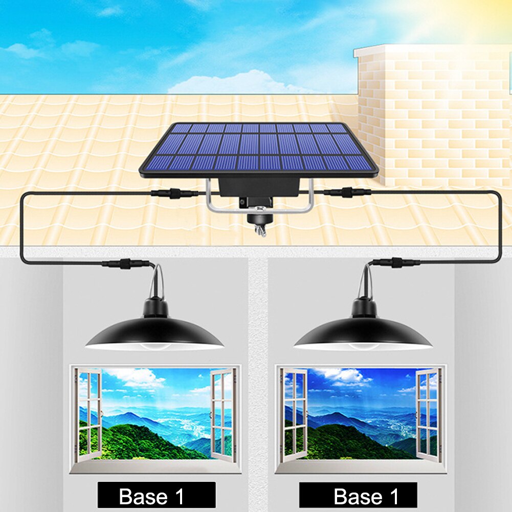 Haveskur lampe nødlys led solar pendellys altan opbevaringsrum  ip65 vandtætte hjemmehængende fjernbetjening