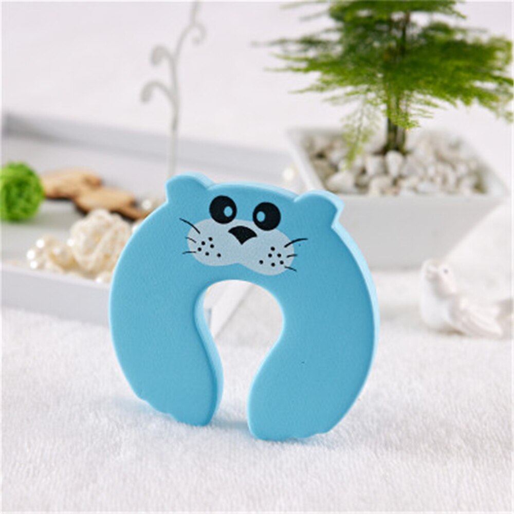 Pinza de seguridad con dibujos animados para puerta de niños, tapón de seguridad de mano, Animal bonito, Clip de seguridad, 7 unids/set por juego