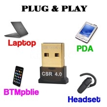 Mini USB Bluetooth Adapter V4.0 Dual Mode Wireless Dongle EDR Adapter USB2.0 3.0 for Windows 7 8 10 XP Vista