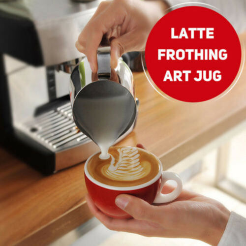 Rustfrit stål mælk køkken håndværk kaffe latte skummende kunst kande kande krus kop