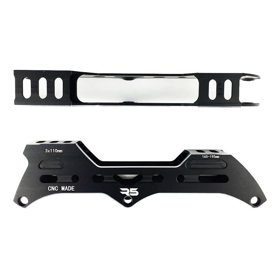 R5-chasis para patines de velocidad en línea, base para slalom boot, rueda de 3x110mm con distancia de montaje de 165mm a 195mm, aleación CNC