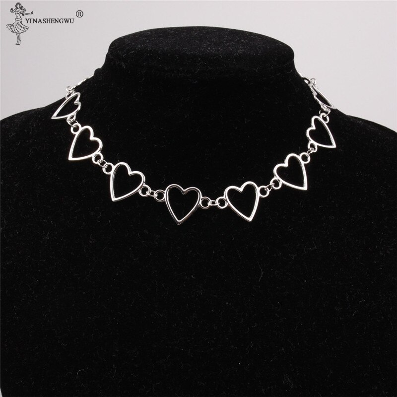 Kettingen voor vrouwen hartvormige ketting prikkeldraad ketting accessoires sleutelbeenketting gothic populaire sieraden