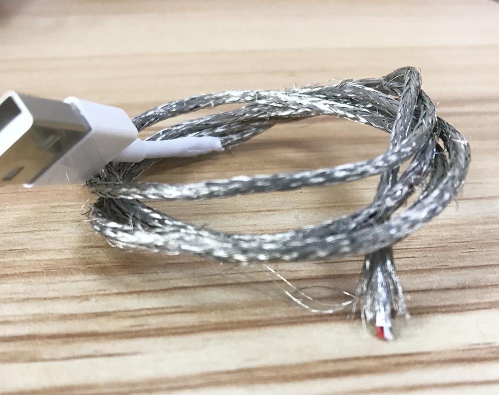 10 teile/los 2m/3ft 8ic E75 Chip OD: 3,0mm Daten USB ladegerät Kabel Mit Neue einzelhandel verpackung grün label