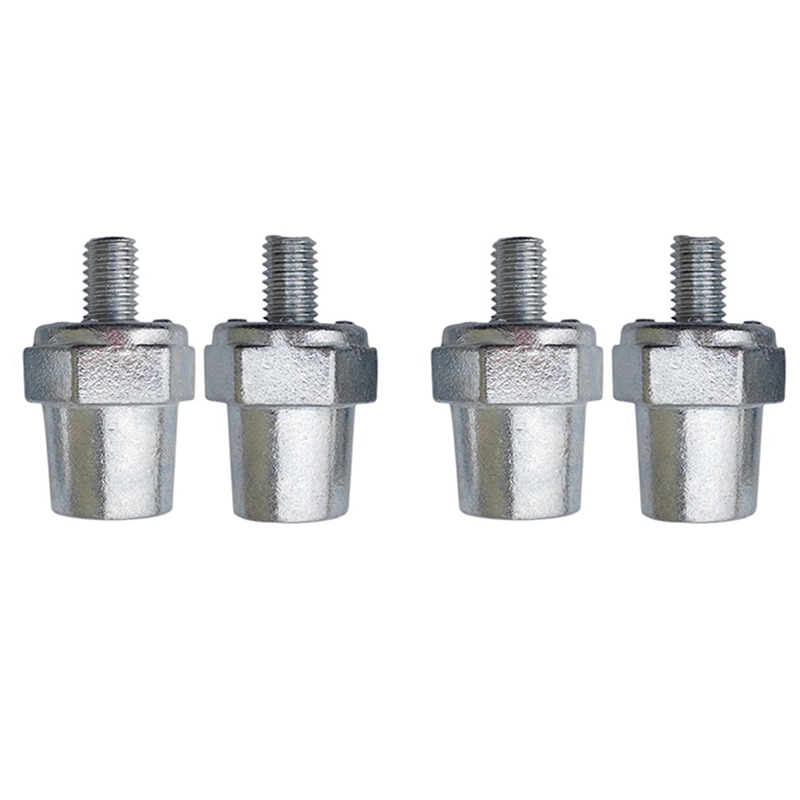 2 Pair Zinc Alloy Battery Side Terminal Charging Posts Fit 8mm Positive (+) or Negative (-) Battery Cable Terminals: Default Title