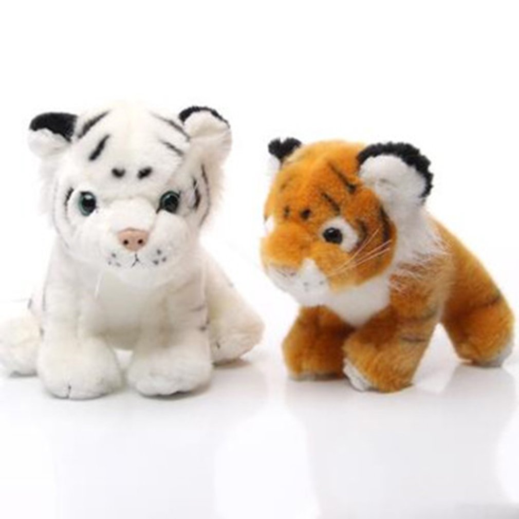 15Cm Simulatie Tiger/Leopard/Panda Dier Mini Pluche Pp Katoen Speelgoed Leuke Dierentuin Dier Pop Kinderen Aanwezig simulatie Dier Pop