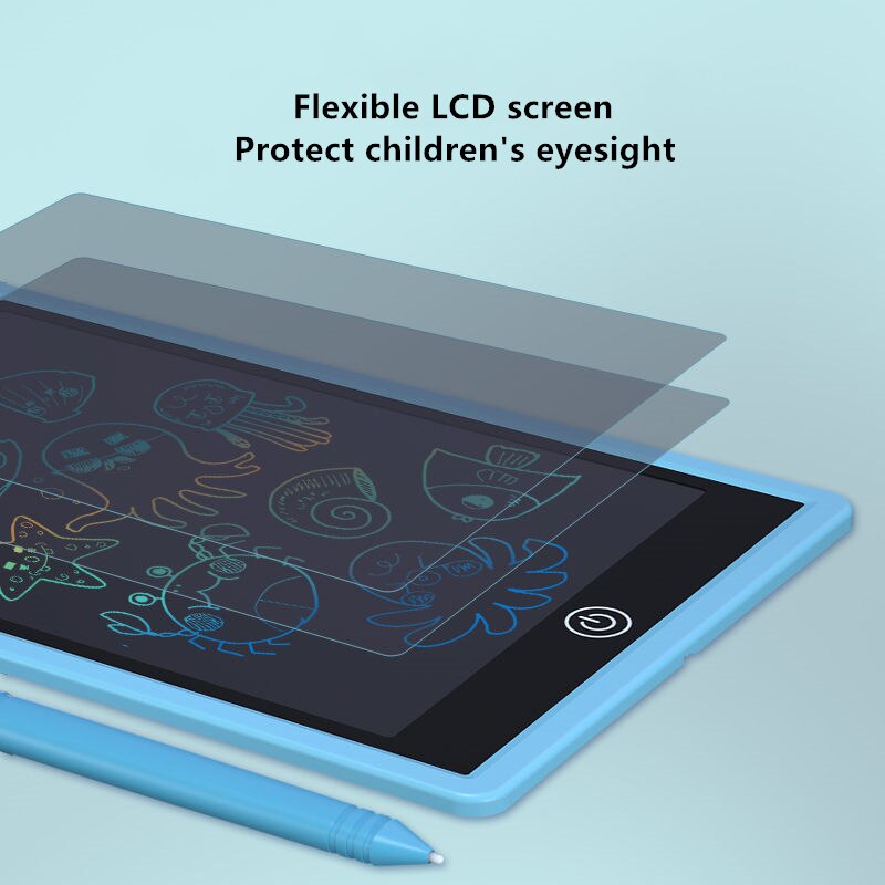 8.6 Color LCD Writing Tablet Digital Drawing Tablet Handwriting Pads Portable Electronic Tablet Board Ultra-thin Board with Pen